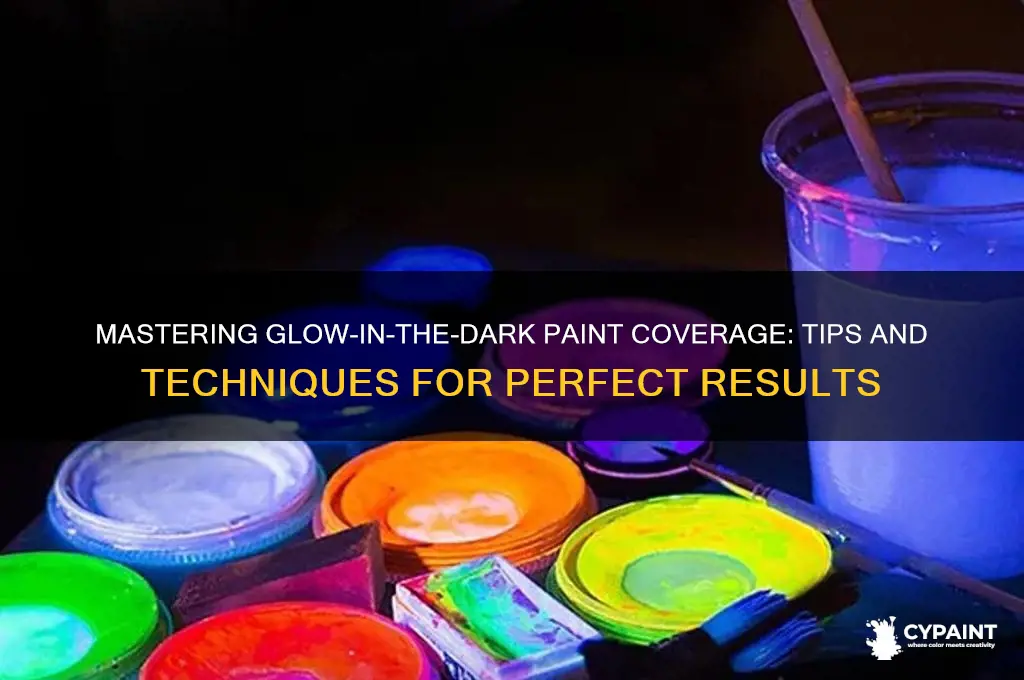 how to cover glow in the dark paint