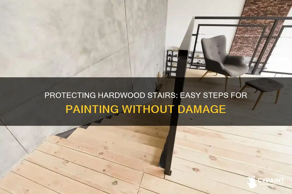 how to cover hardwood stairs protect while painting