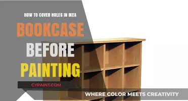 Concealing Holes in Ikea Bookcases for a Perfect Paint Job
