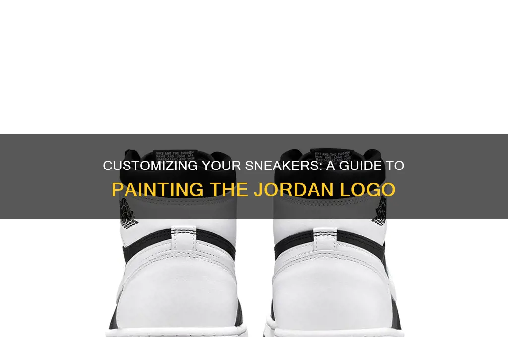 how to cover jordan logo custom paint