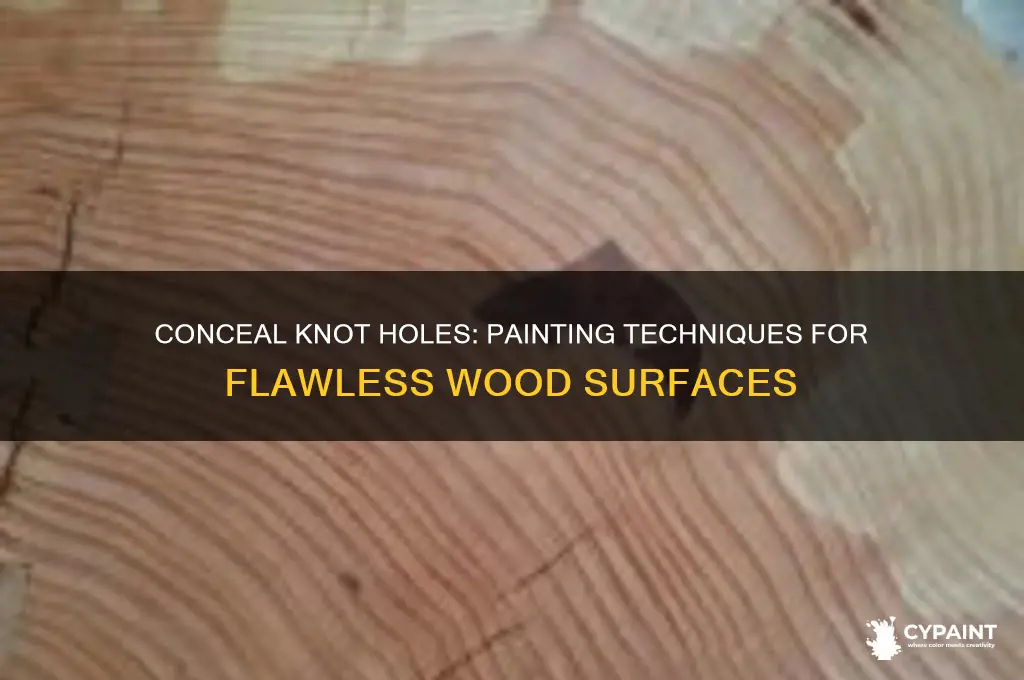 how to cover knot holes when painting
