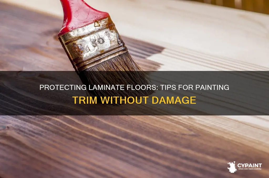 how to cover laminate when painting trim