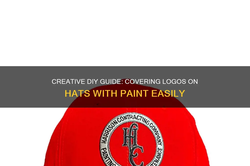 how to cover logo on hat paint