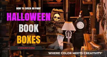 Spooky DIY: Painting and Covering Halloween Book Boxes Creatively