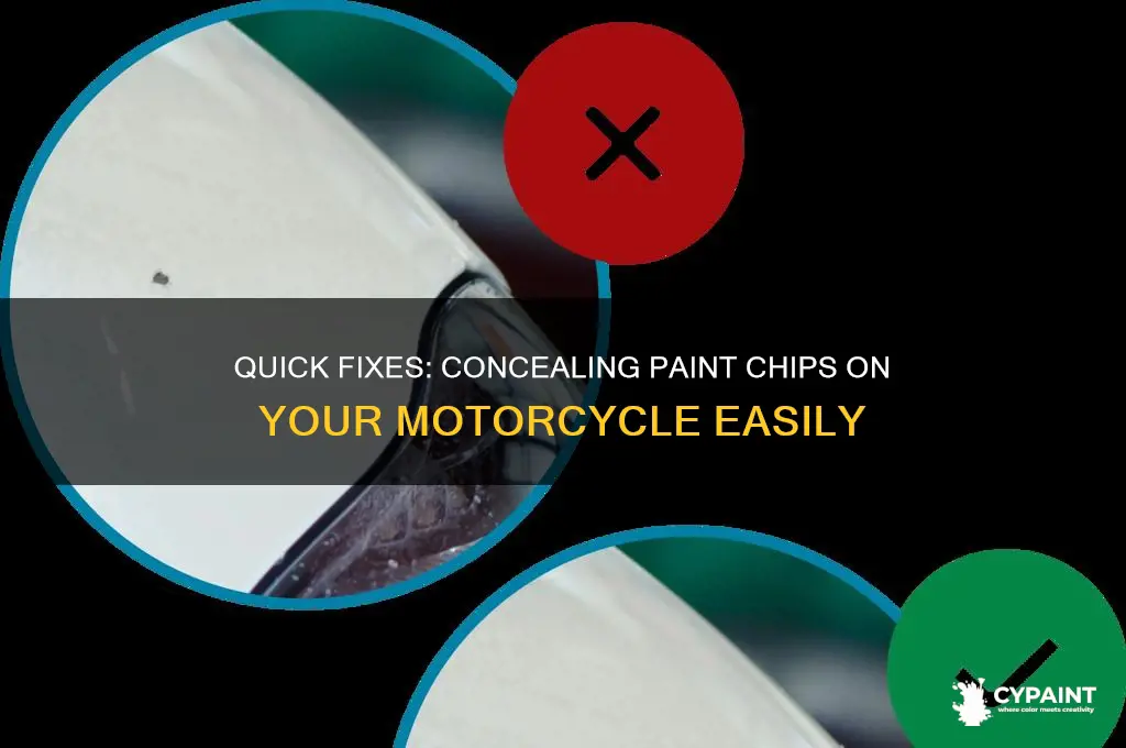 how to cover paint chips on motorcycle