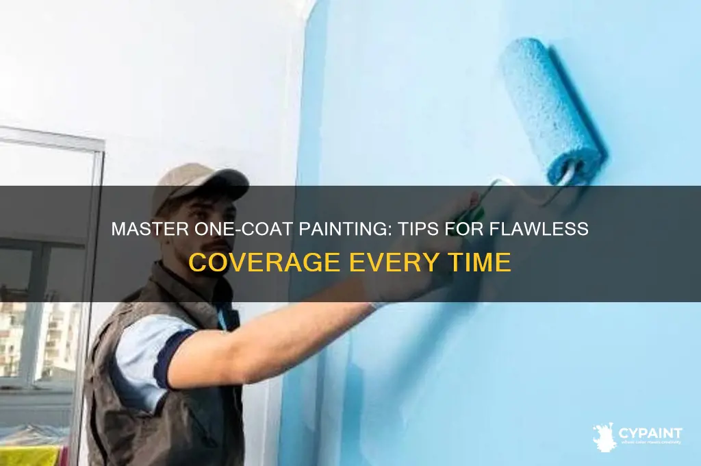 how to cover paint in ine coat