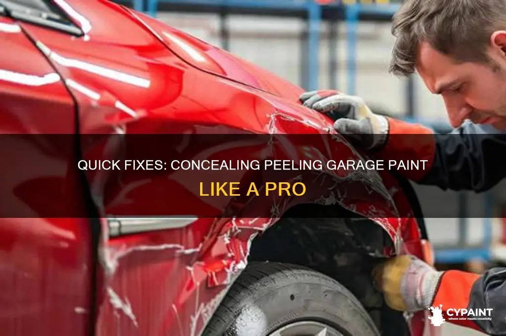 how to cover peeling paint in garage