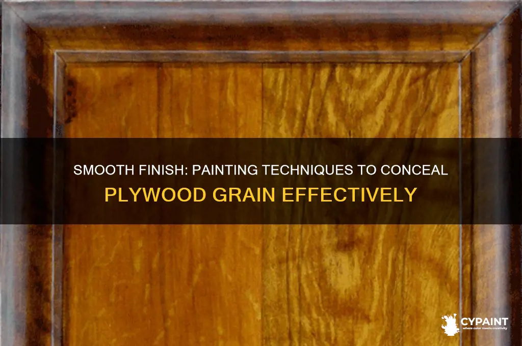 how to cover plywood grain with paint