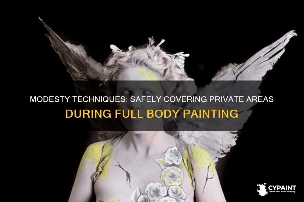 how to cover private parts when doing full body paint