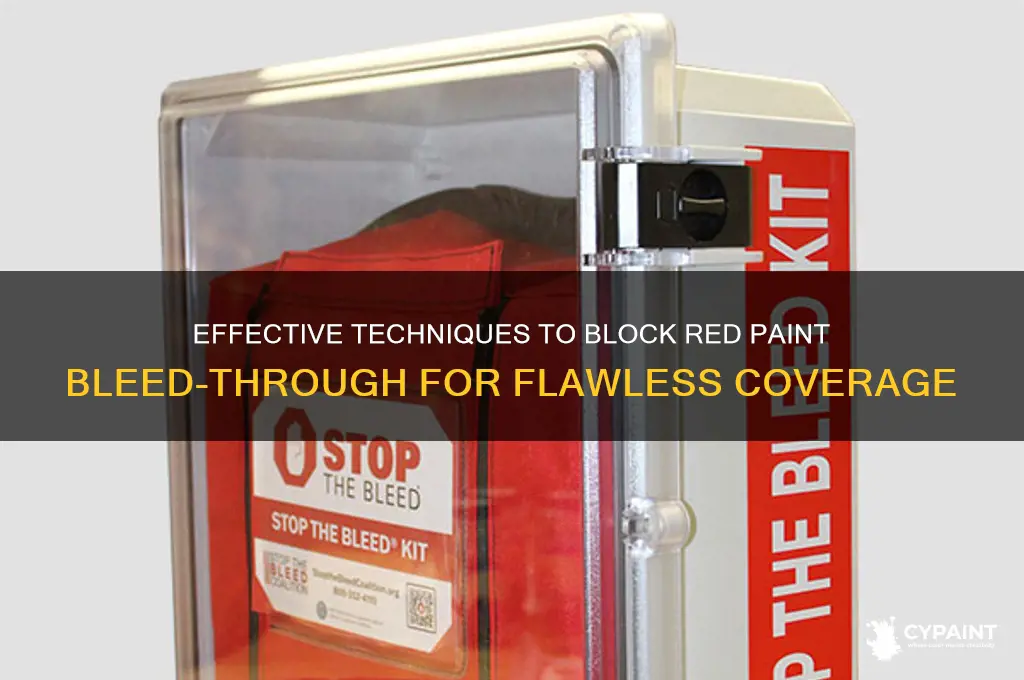 how to cover red paint so it doesn