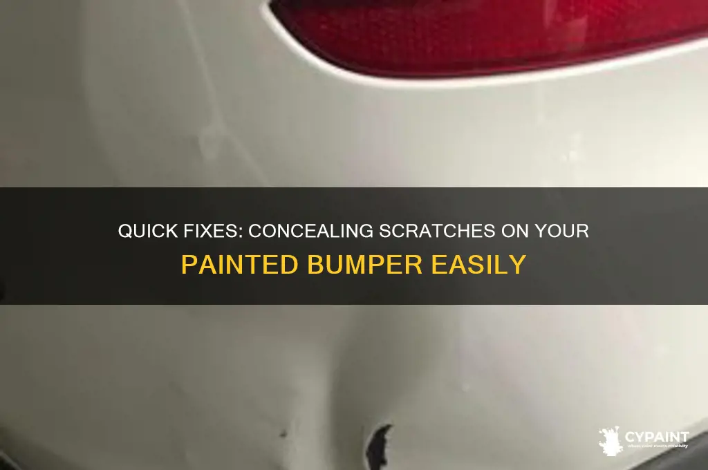 how to cover scratches on painted bumper