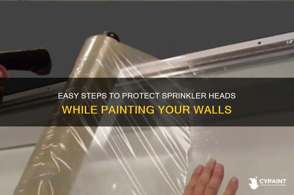 how to cover sprinkler heads for painting
