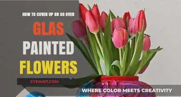Revamp Glass Art: Covering or Enhancing Painted Floral Designs