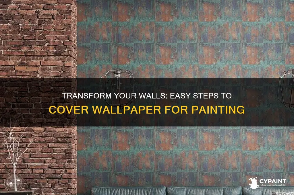 how to cover up wallpaer to paint