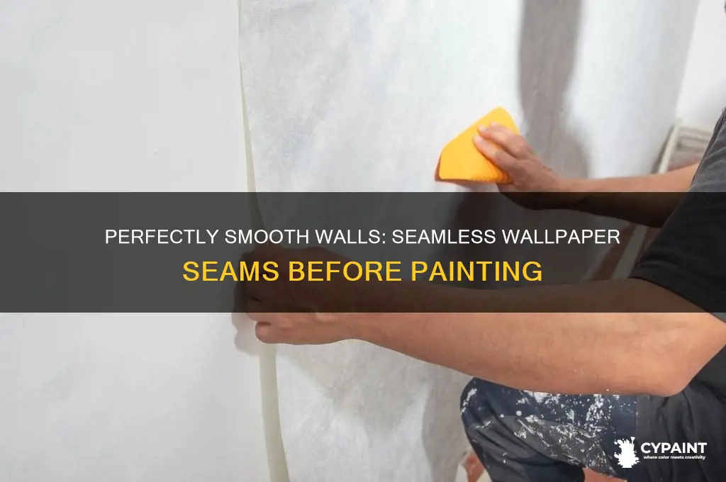 how to cover wallpaper seams before painting