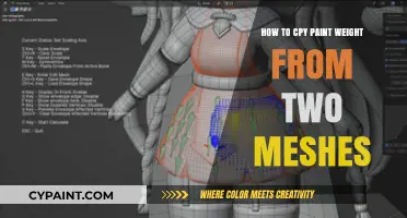 Copying Paint Weights Between Meshes: A Step-by-Step Blender Guide