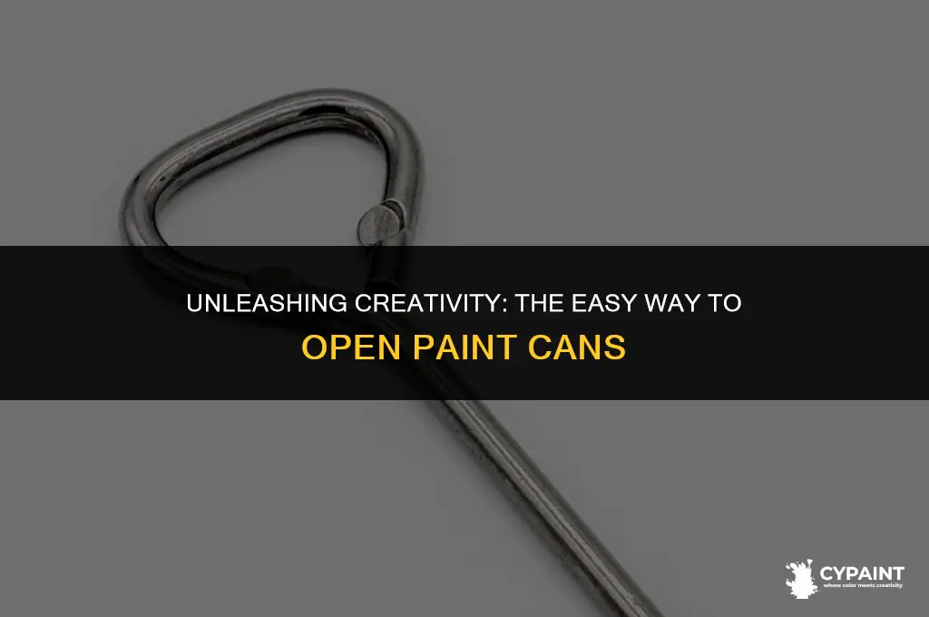 how to crack open a can of paint