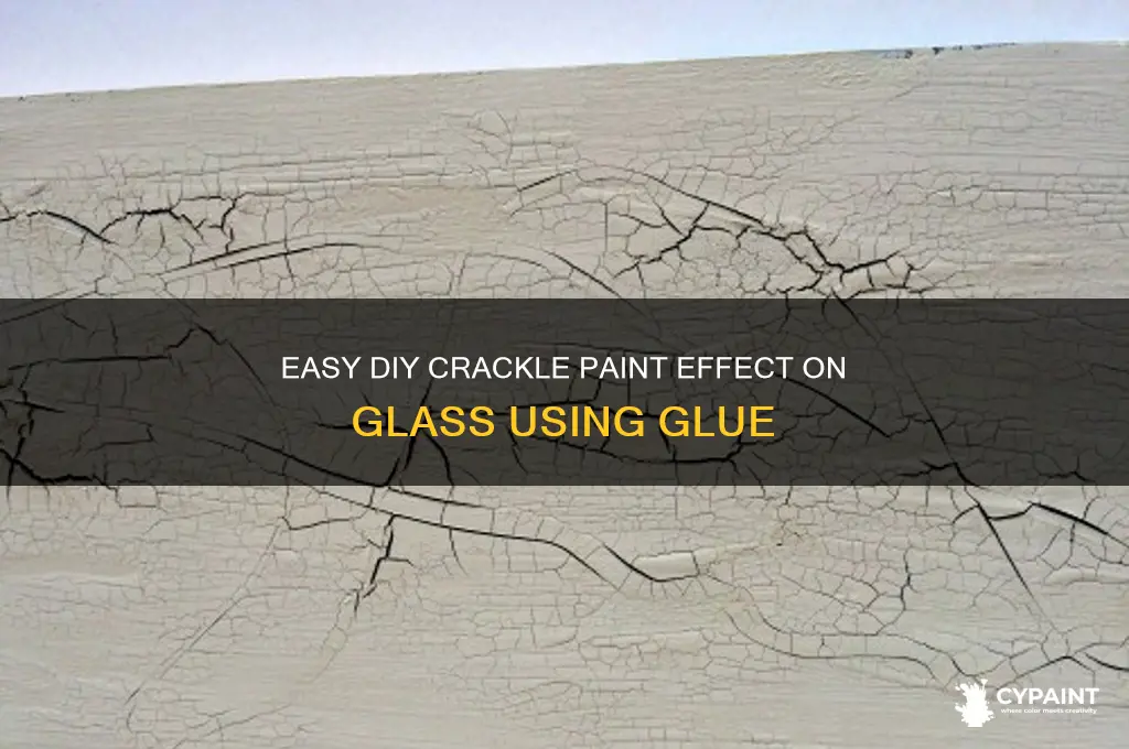 how to crackle paint on glass with glue