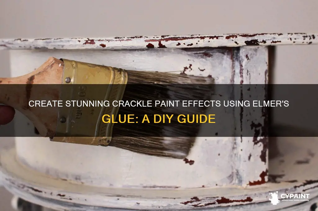 how to crackle paint with elmers glue