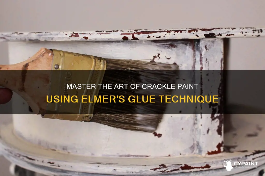 how to crackle paint with elmer