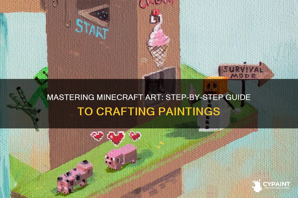 how to craft a painting in micraft
