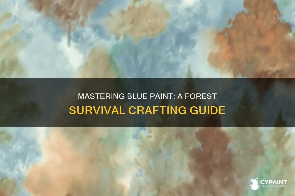how to craft blue paint in the forest