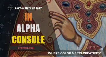 Mastering Alpha Console: Crafting Realistic Gold Paint Techniques