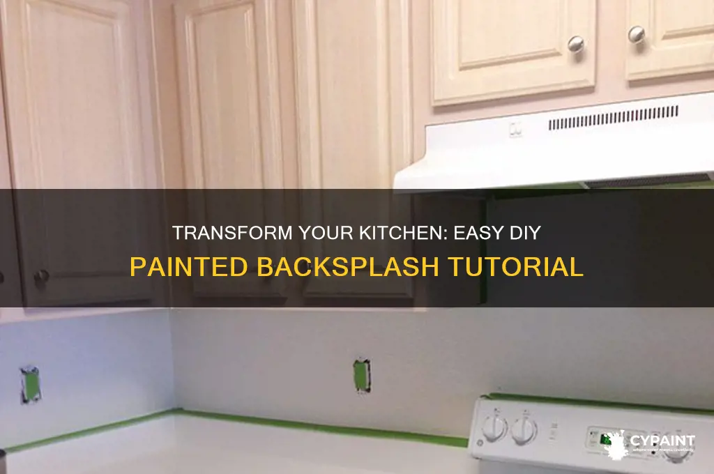 how to create a backsplash with paint