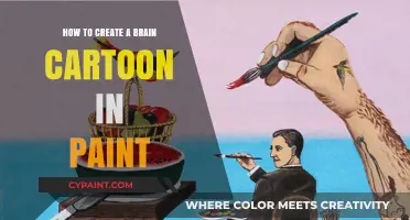 Easy Steps to Draw a Brain Cartoon Using MS Paint