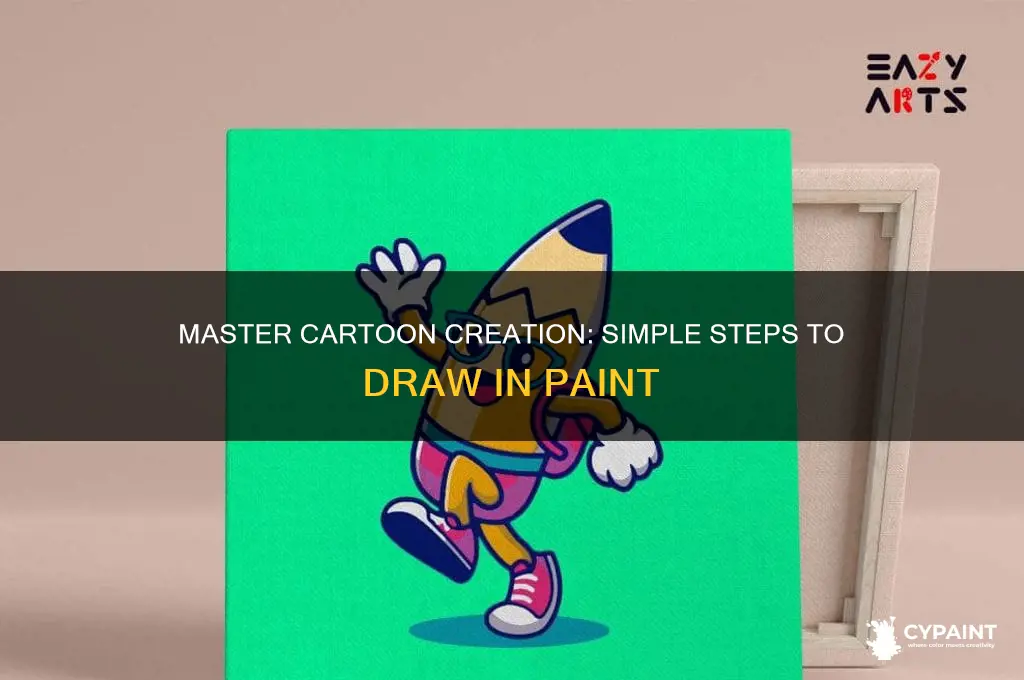 how to create a cartoon in paint