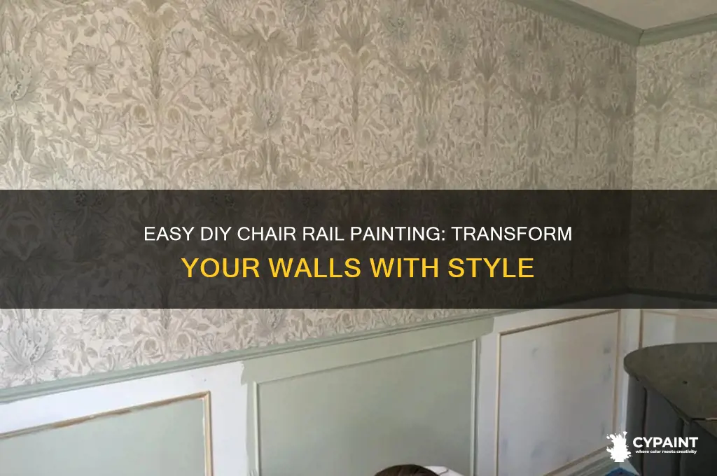how to create a chair rail with paint