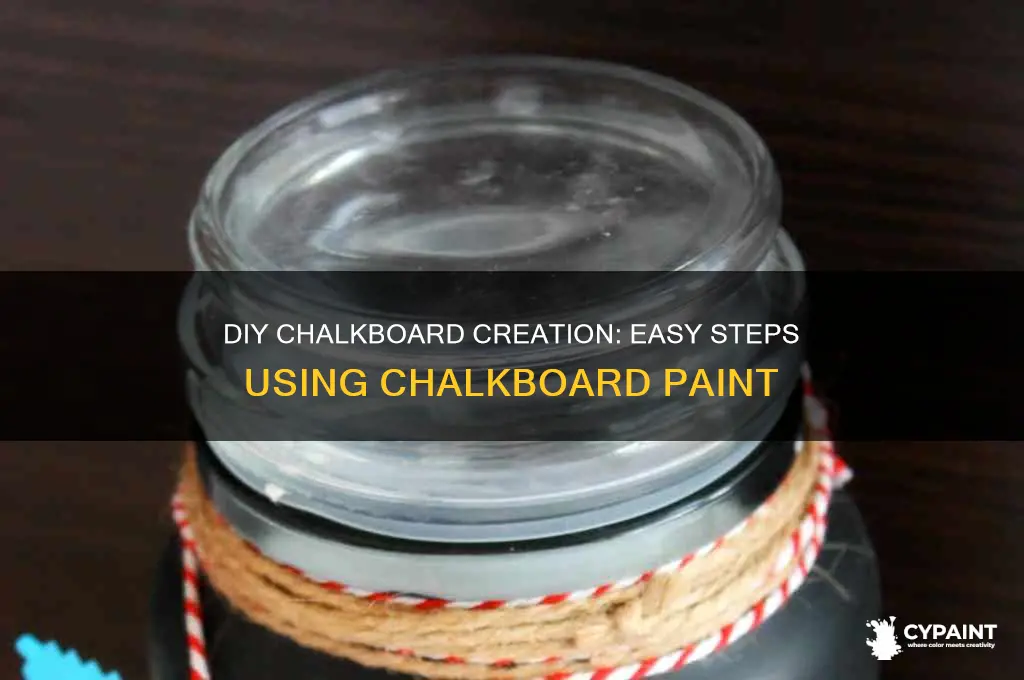 how to create a chalkboard with chalkboard paint