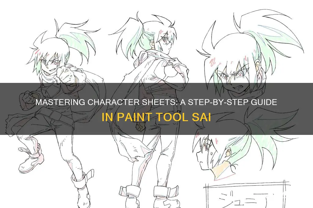 how to create a character sheet in paint tool sai