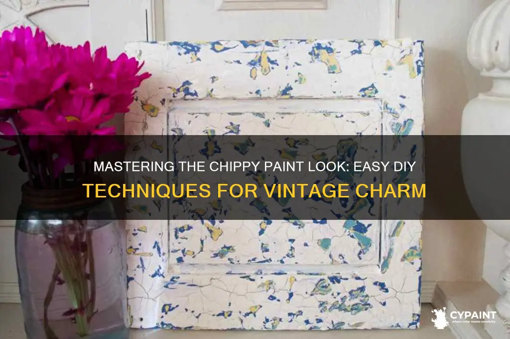 how to create a chippy paint look
