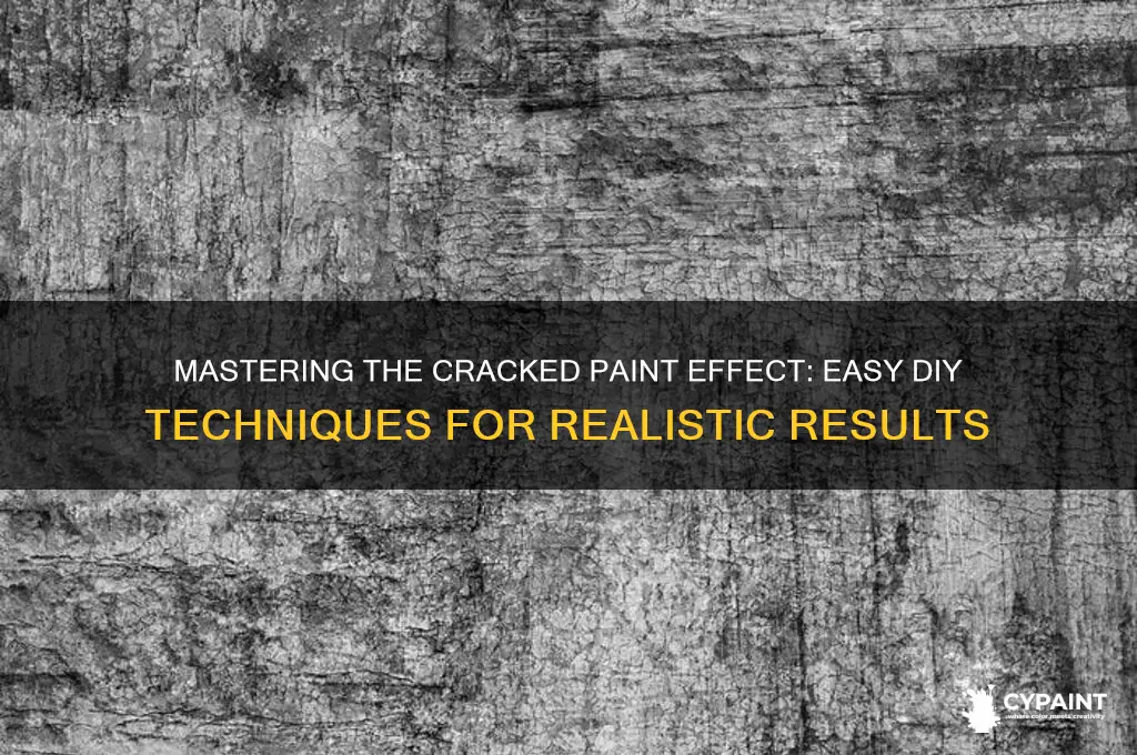 how to create a cracked paint effect