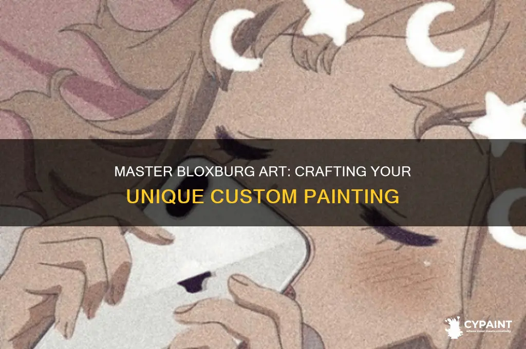 how to create a custom painting in bloxburg