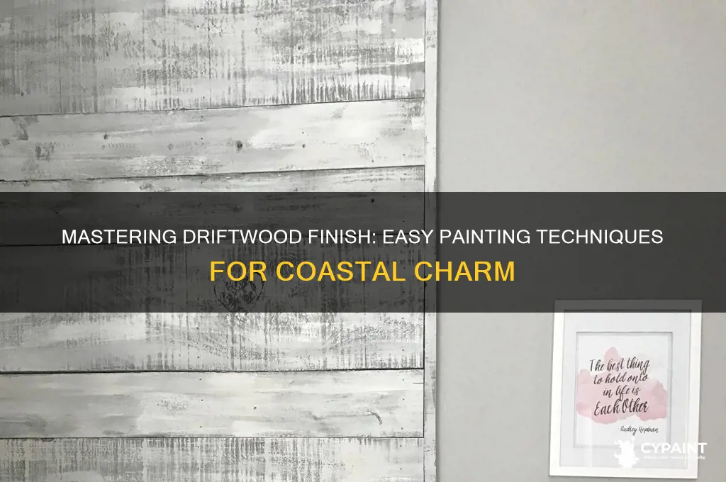 how to create a driftwood finish with paint