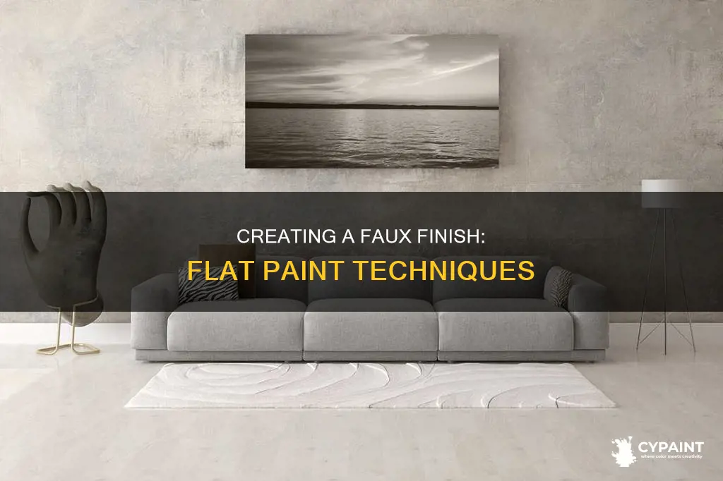 how to create a faux finish with flat paint