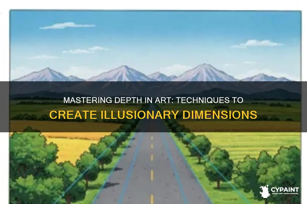 how to create a feeling of depths in a painting