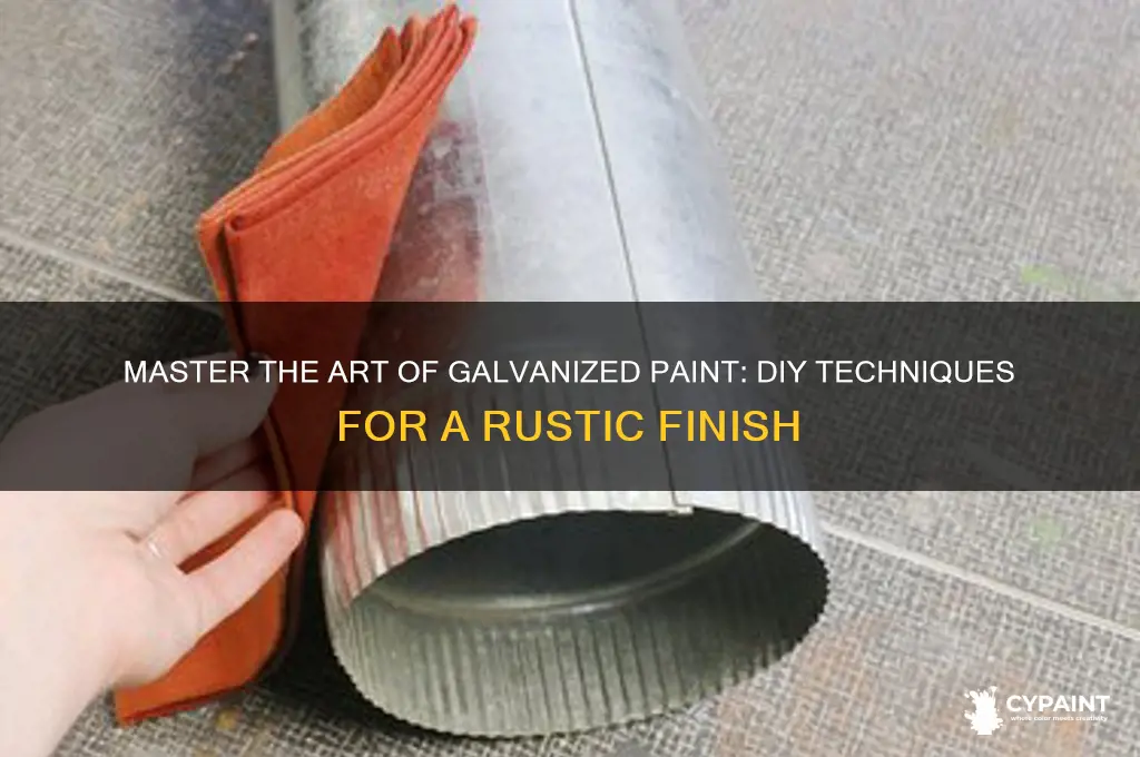 how to create a galvanized paint look