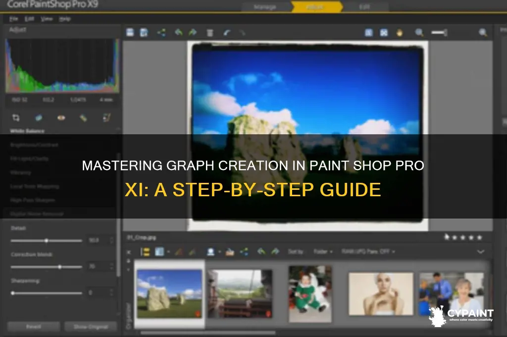 how to create a graph in paint shop pro xi