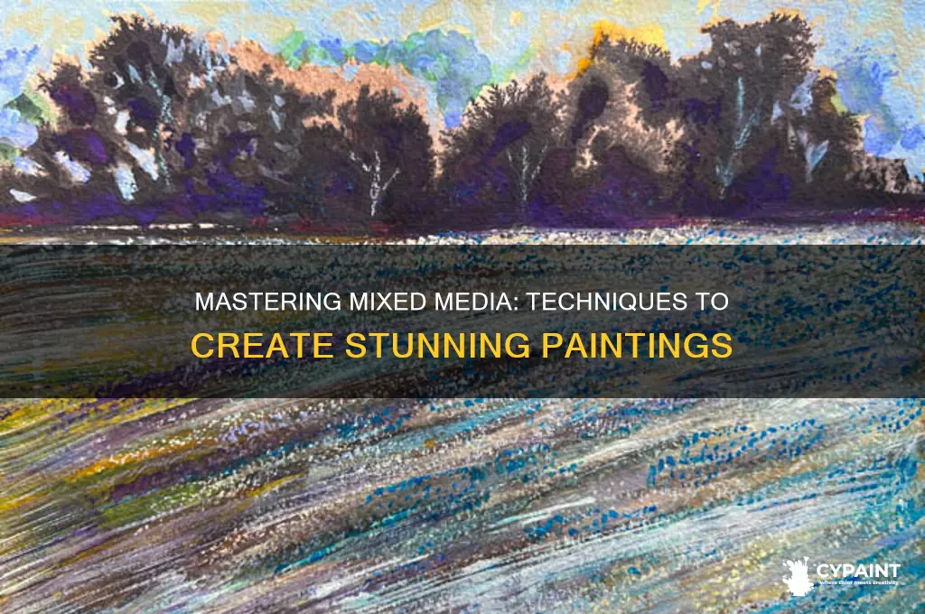 how to create a mixed media painting