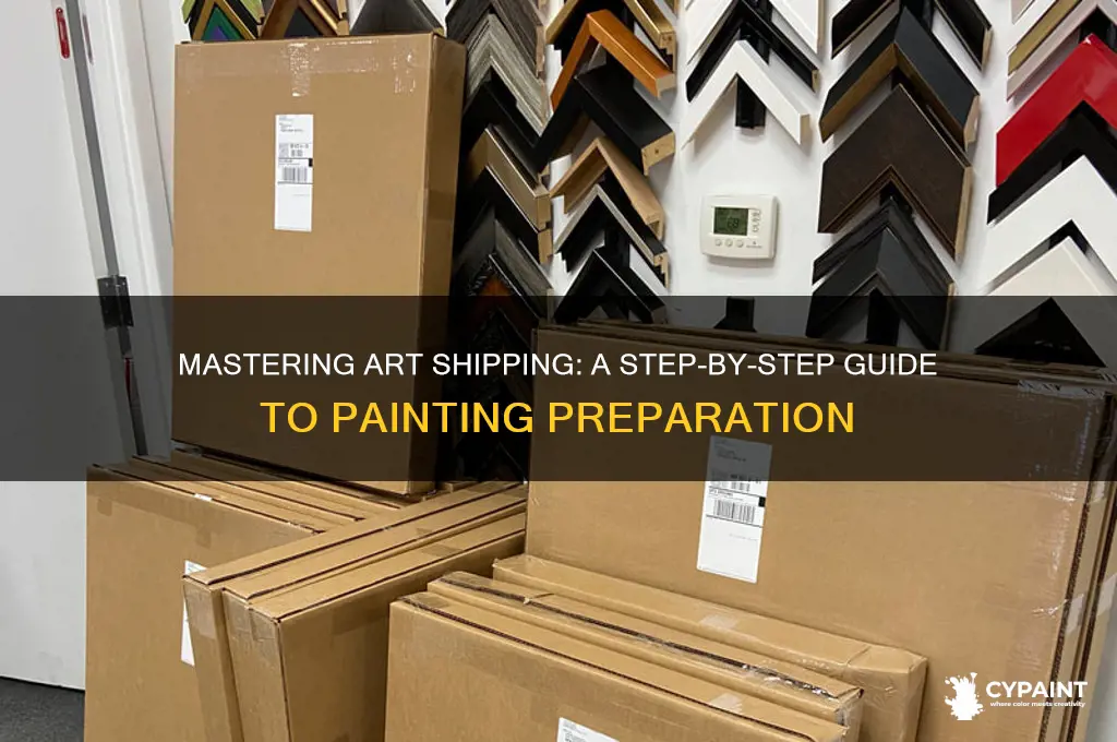 how to create a painting for shipping
