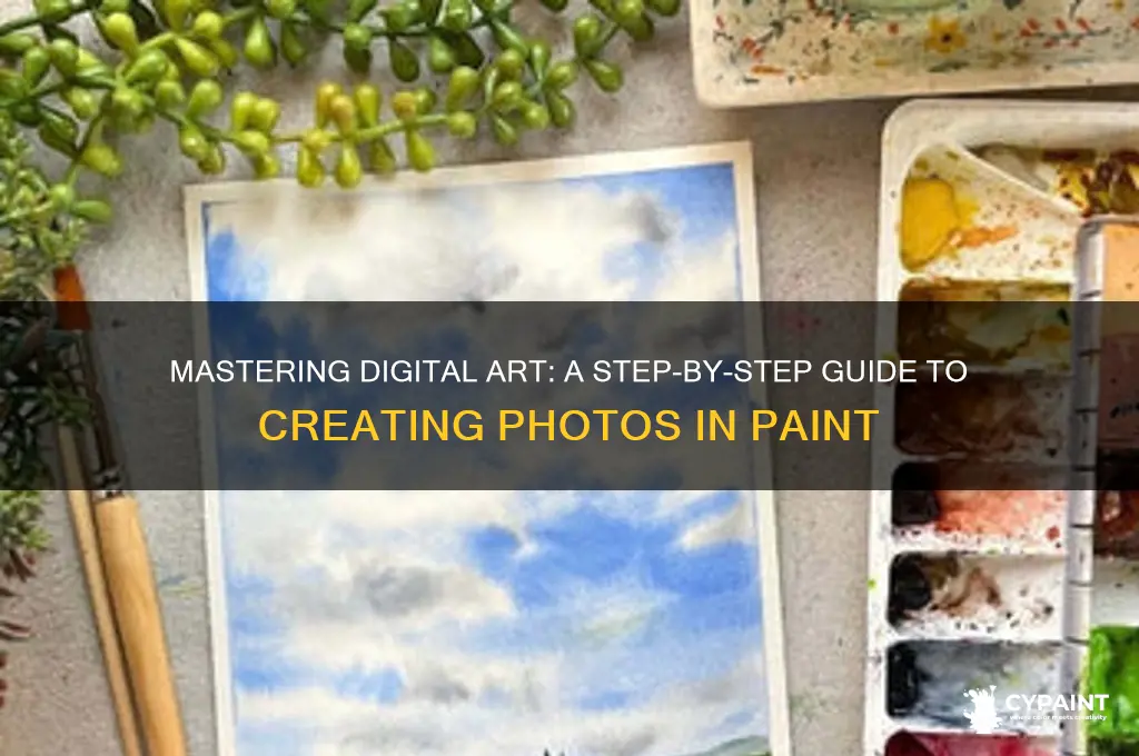 how to create a photo in paint
