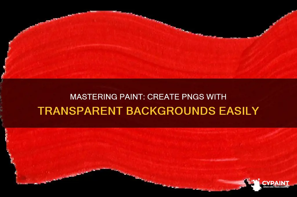 how to create a png with transparent background in paint