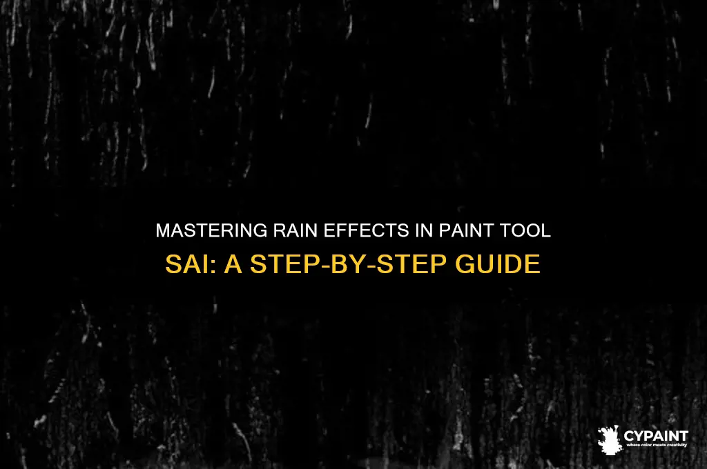 how to create a rain effect in paint tool sai