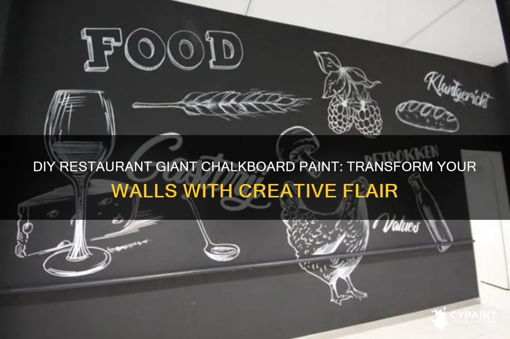 how to create a restaurant giant chalkboard paint