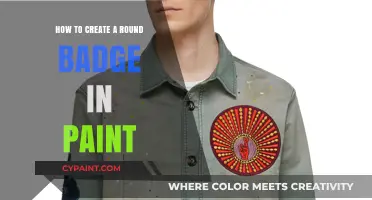 Easy Steps to Design a Perfect Round Badge in Paint