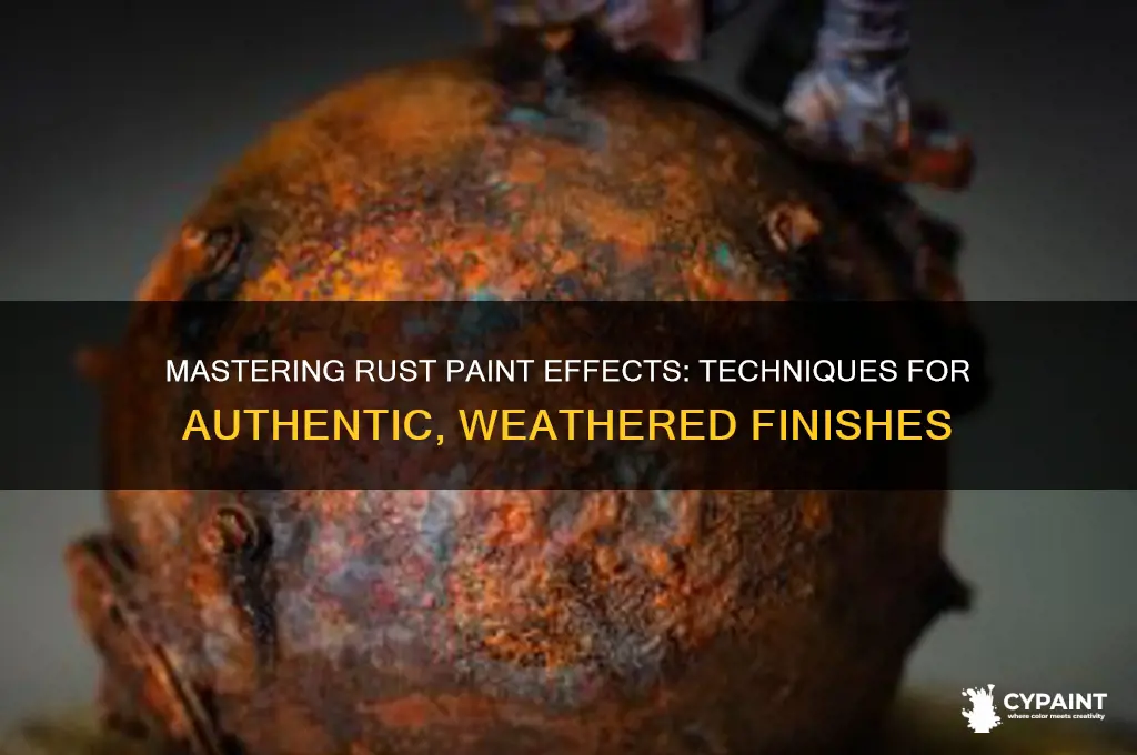 how to create a rust paint effect
