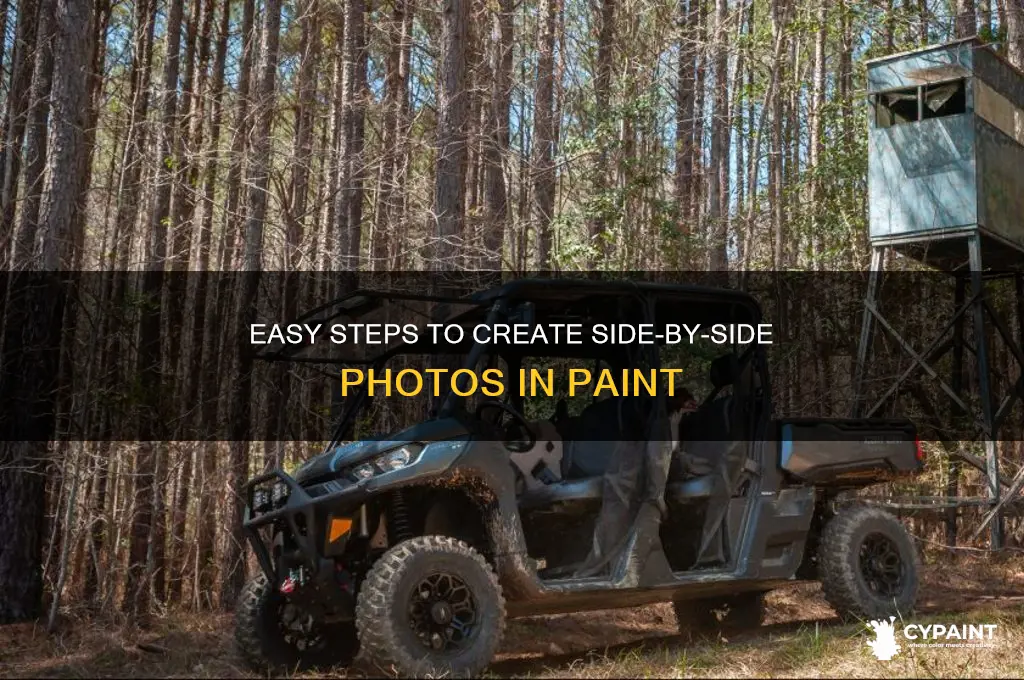 how to create a side by side photo in paint